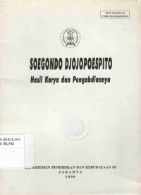 Image of Soegondo Djojopoespito